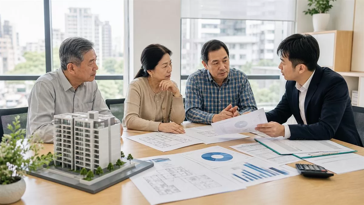 都市更新權利變換估價報告與權利價值異議討論示意圖