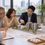 都市更新權利人討論房屋選配圖面與公開抽籤安排